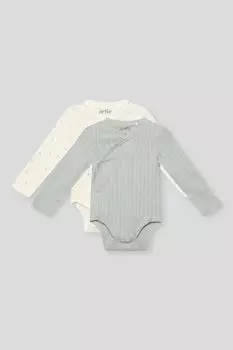 Набор из 2 хлопковых боди с принтом Artie