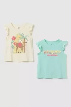 Набор из 2 хлопковых футболок с принтом OVS