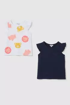Набор из 2 хлопковых футболок с принтом Fagottino