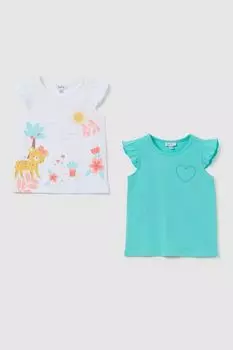 Набор из 2 хлопковых футболок с принтом Fagottino