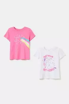 Набор из 2 хлопковых футболок с принтом OVS