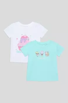 Набор из 2 хлопковых футболок с принтом OVS