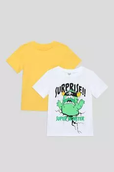 Набор из 2 хлопковых футболок с принтом OVS