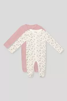 Набор из 2 хлопковых комбинезонов с принтом Artie