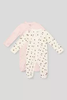 Набор из 2 хлопковых комбинезонов с принтом Artie