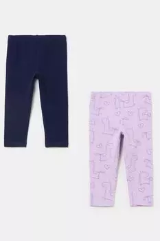 Набор из 2 хлопковых легинсов с принтом Fagottino