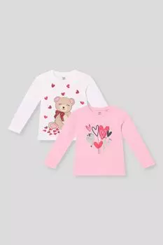 Набор из 2 хлопковых лонгсливов OVS