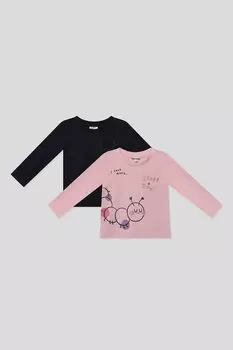 Набор из 2 хлопковых лонгсливов с принтом Fagottino