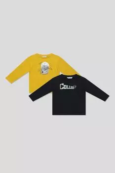 Набор из 2 хлопковых лонгсливов с принтом Mayoral