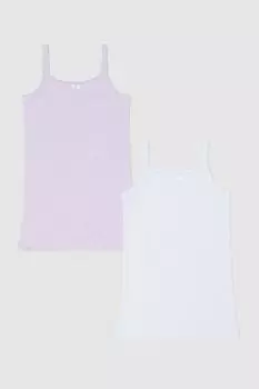 Набор из 2 хлопковых маек с принтом OVS