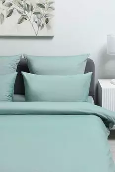 Набор из 2 хлопковых наволочек Melange Emerald 21maison