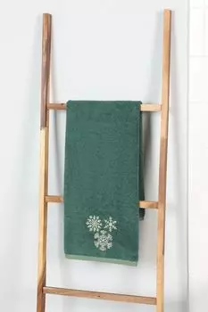 Набор из 2 хлопковых полотенец Green Flakes COINCASA