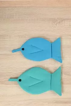 Набор из 2 хлопковых прихваток Fishes COINCASA