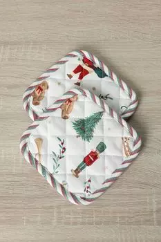 Набор из 2 хлопковых прихваток с принтом Fairytale COINCASA