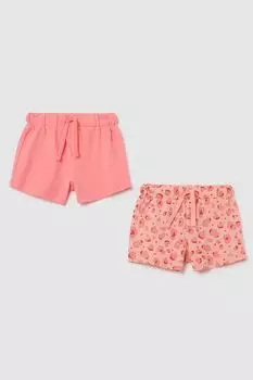 Набор из 2 хлопковых шорт с принтом Fagottino
