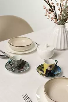 Набор из 2 кофейных пар фарфоровых с принтом Sarah Arnett Kitchen Craft