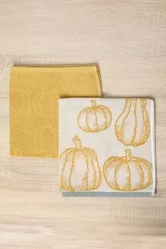 Набор из 2 кухонных полотенец Spugna Zucche COINCASA