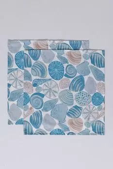 Набор из 2 кухонных салфеток из хлопка Conchiglie COINCASA