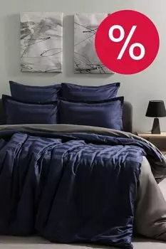 Набор из 2 наволочек из сатина Suite Sea stripe 21maison