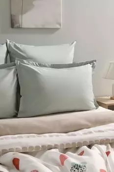 Набор из 2 наволочек из сатина Suite Green 21maison