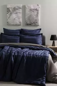 Набор из 2 наволочек из сатина Suite Sea stripe 21maison