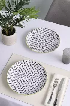 Набор из 2 обеденных тарелок из фарфора Bright Traditions Liberty Jones