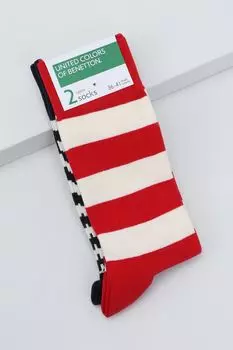 Набор из 2 пар хлопковых носков Benetton Undercolors