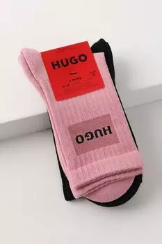 Набор из 2 пар хлопковых носков классических с логотипом HUGO