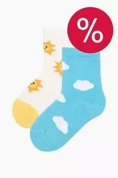 Набор из 2 пар хлопковых носков с принтом Balabala