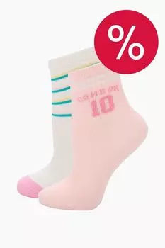 Набор из 2 пар хлопковых носков с принтом Balabala