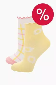 Набор из 2 пар хлопковых носков с принтом Balabala