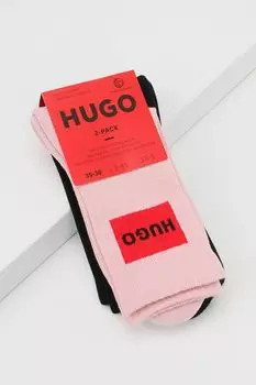 Набор из 2 пар хлопковых носков с логотипом HUGO