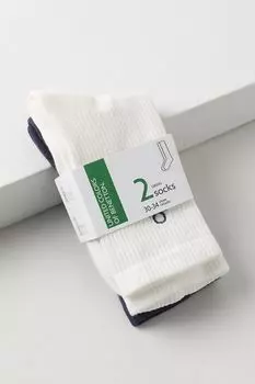 Набор из 2 пар хлопковых носков с принтом Benetton Undercolors