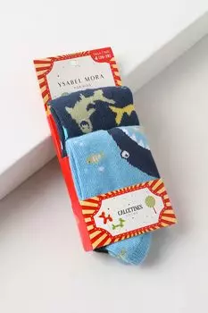 Набор из 2 пар хлопковых носков с принтом Ysabel Mora