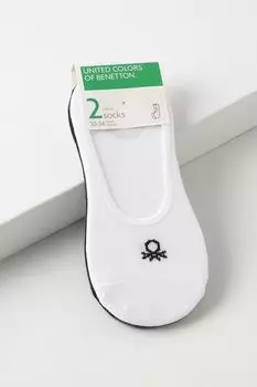 Набор из 2 пар хлопковых подследников Benetton Undercolors