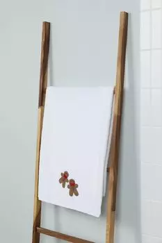 Набор из 2 полотенец с принтом Gingerbread White COINCASA