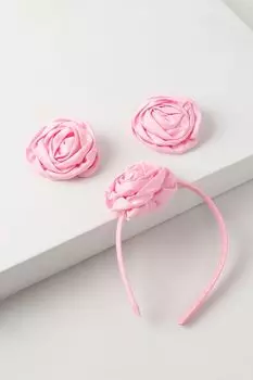 Набор из 2 резинок и ободка с декором Mursu