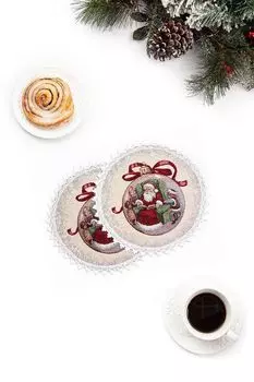 Набор из 2 салфеток Новогодние ягоды Le Gobelin