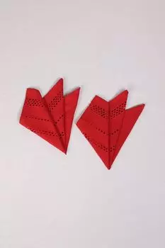 Набор из 2 салфеток с принтом Sangallo Red COINCASA