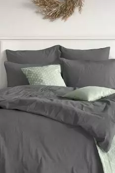 Набор из 2 сатиновых наволочек Graphite Verossa