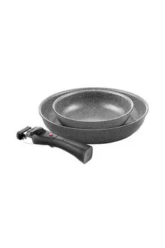 Набор из 2 сковород с антипригарным покрытием и съемной ручкой Torre Ballarini