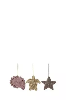 Набор из 3 елочных украшений Sea Fantasy Tkano