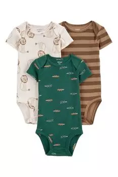 Набор из 3 хлопковых боди с принтом Собачки Carter's