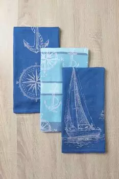 Набор из 3 кухонных полотенец с принтом COINCASA