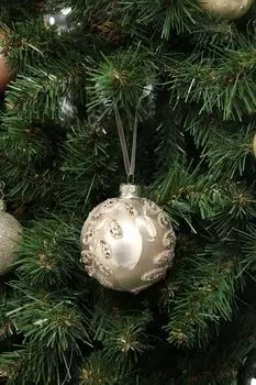 Набор из 3 новогодних шаров с декором Mathilde M