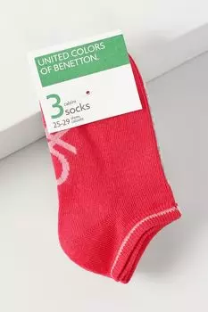 Набор из 3 пар хлопковых классических носков Benetton Undercolors