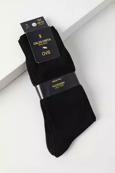 Набор из 3 пар хлопковых классических носков OVS
