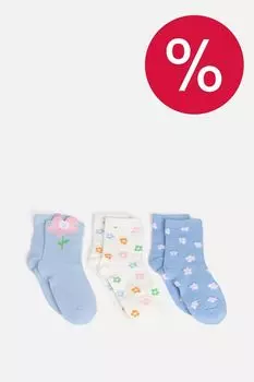 Набор из 3 пар хлопковых носков ACOOLA