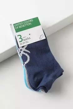 Набор из 3 пар хлопковых носков Benetton Undercolors