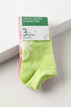 Набор из 3 пар хлопковых носков Benetton Undercolors